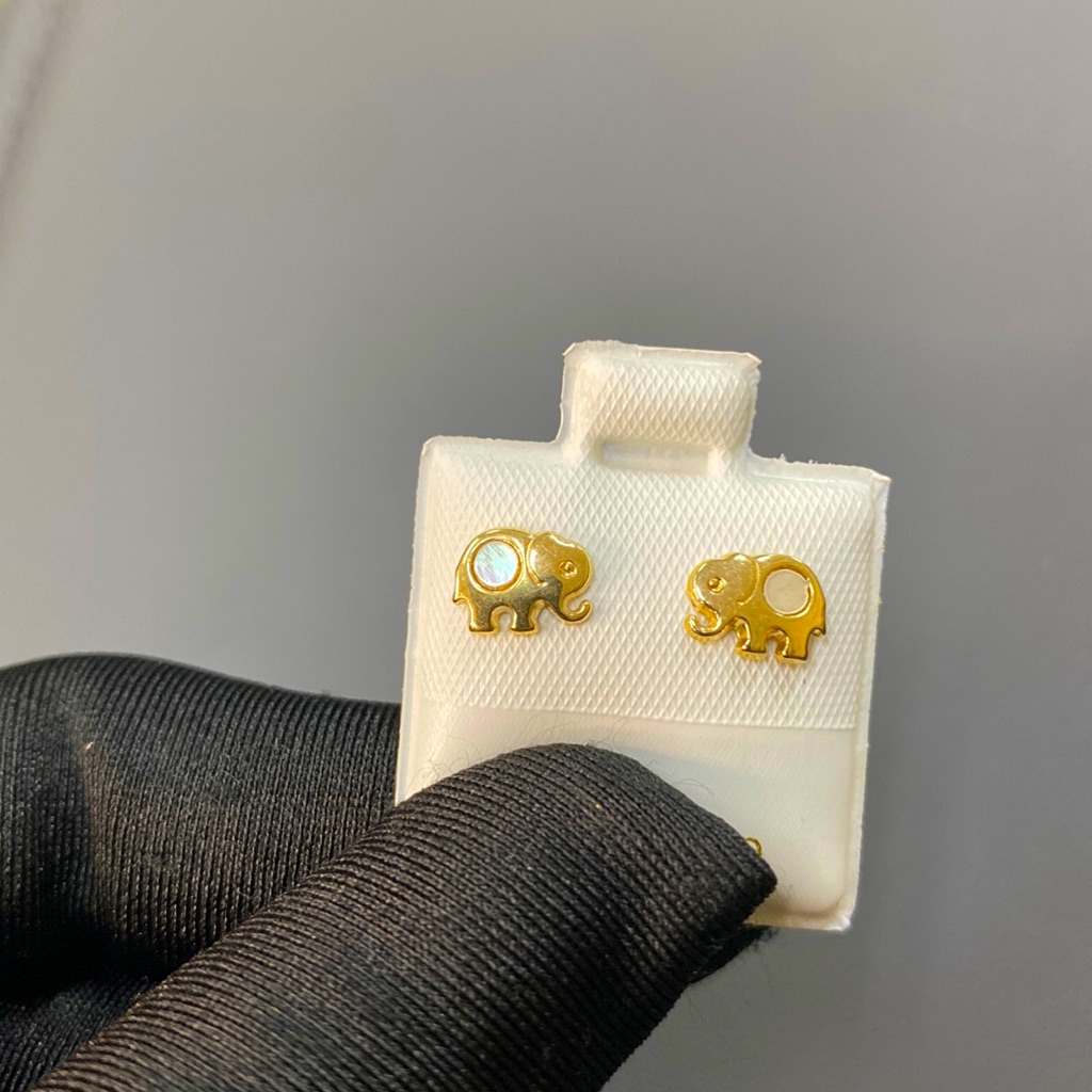 14kt Elephant Earrings